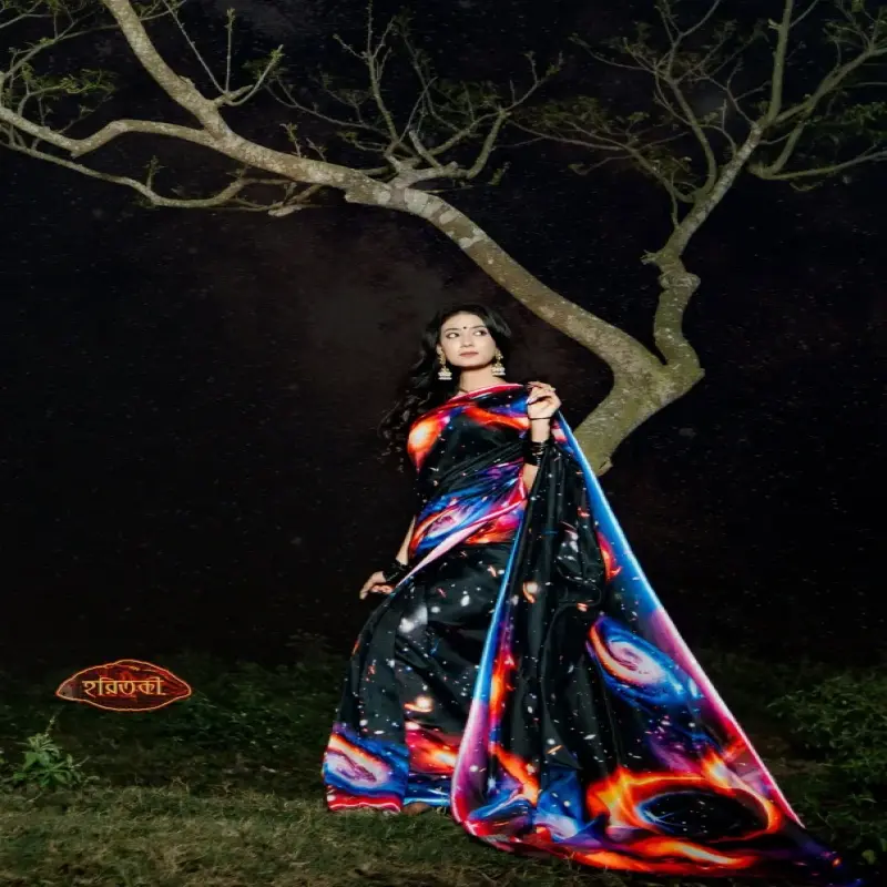 Introspection Art Silk Saree