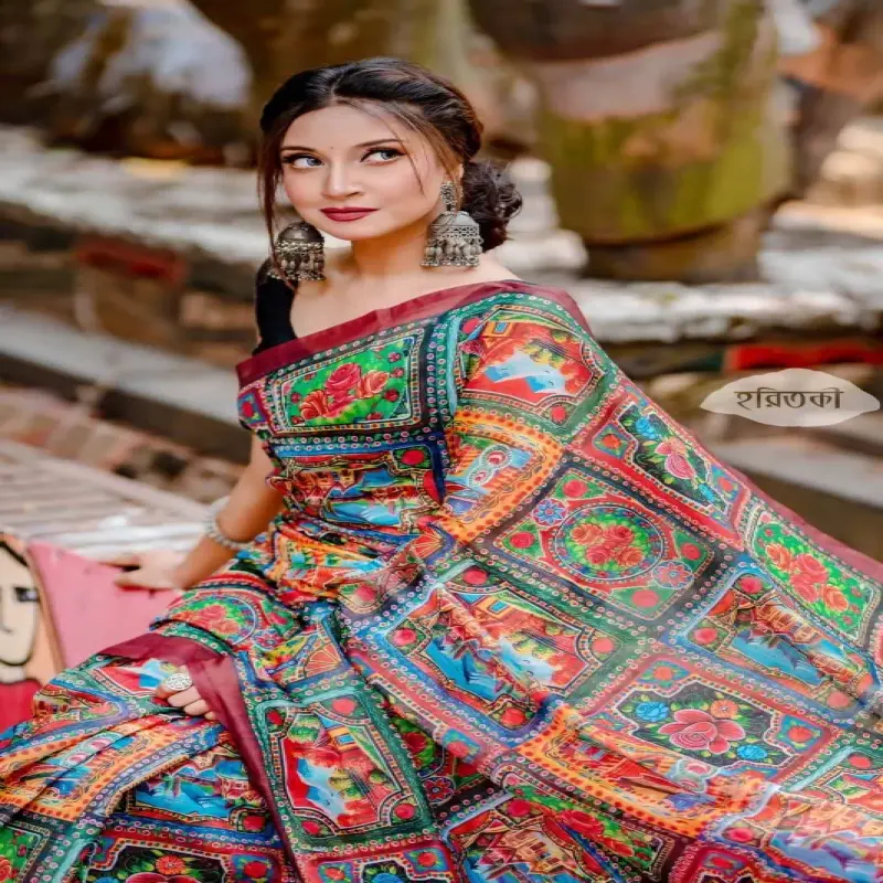 Muslim Riksa Print Saree